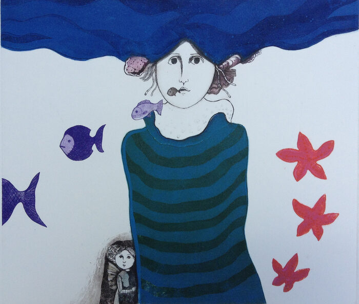 Figura con peces — Leticia Tarragó